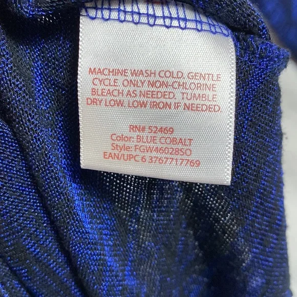 Faded Glory Blue Long Sleeve Women’s Top - Picture 5 of 6